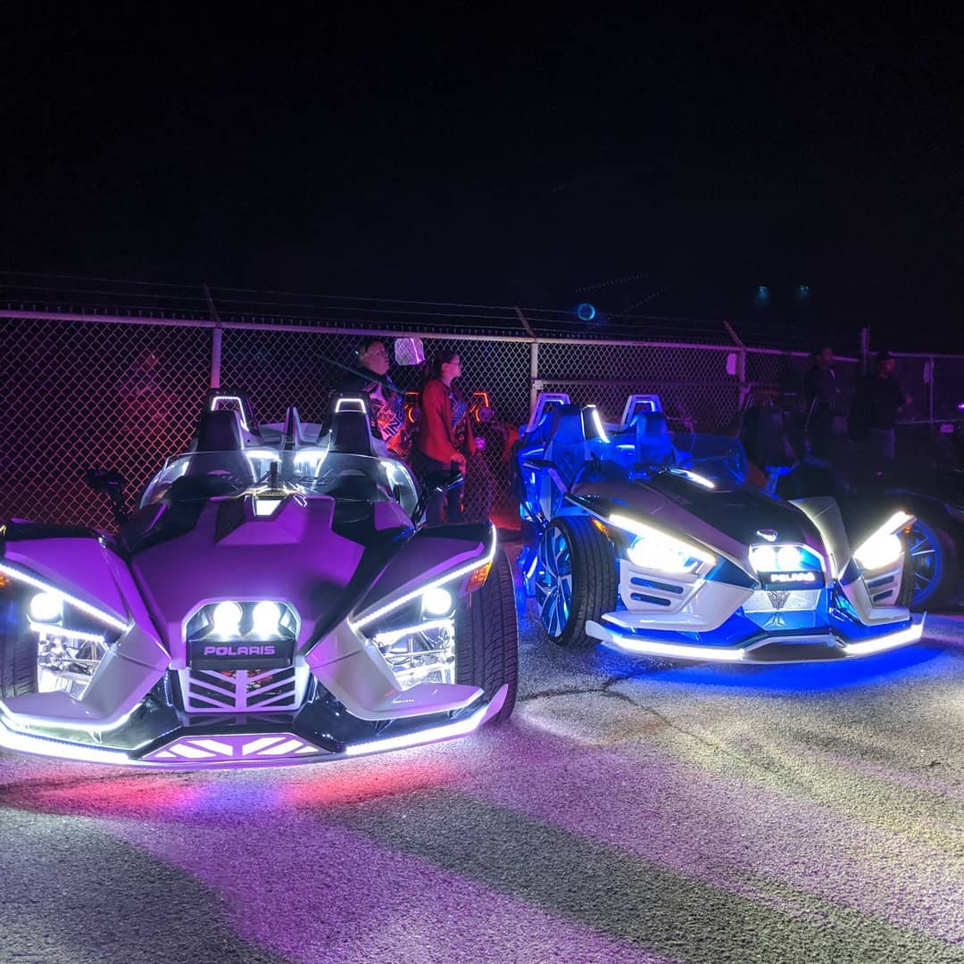 Polaris Slingshot LED lighting and audio system custom build